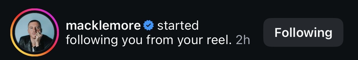 Macklemore following Jafunk