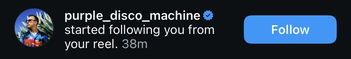 Purple Disco Machine recognition